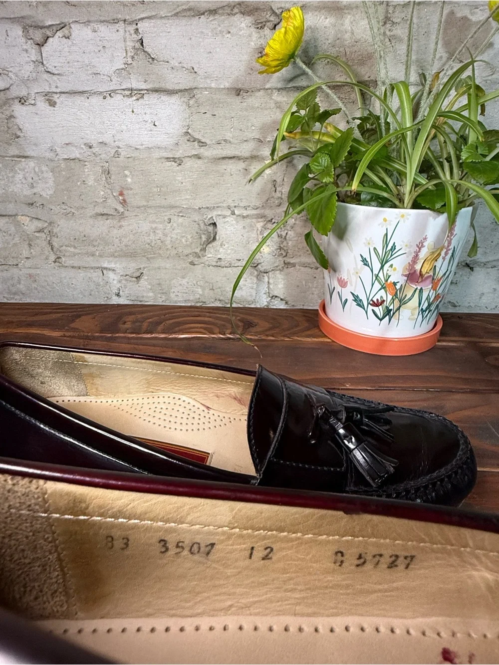 Cole Haan Black Leather Tassel Loafers